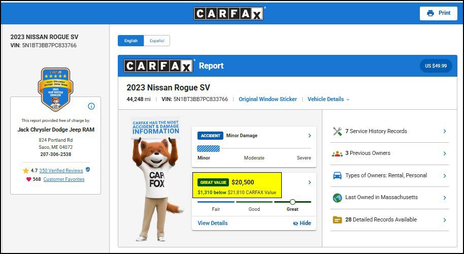 Used 2023 Nissan Rogue SV AWD/4WD image 12