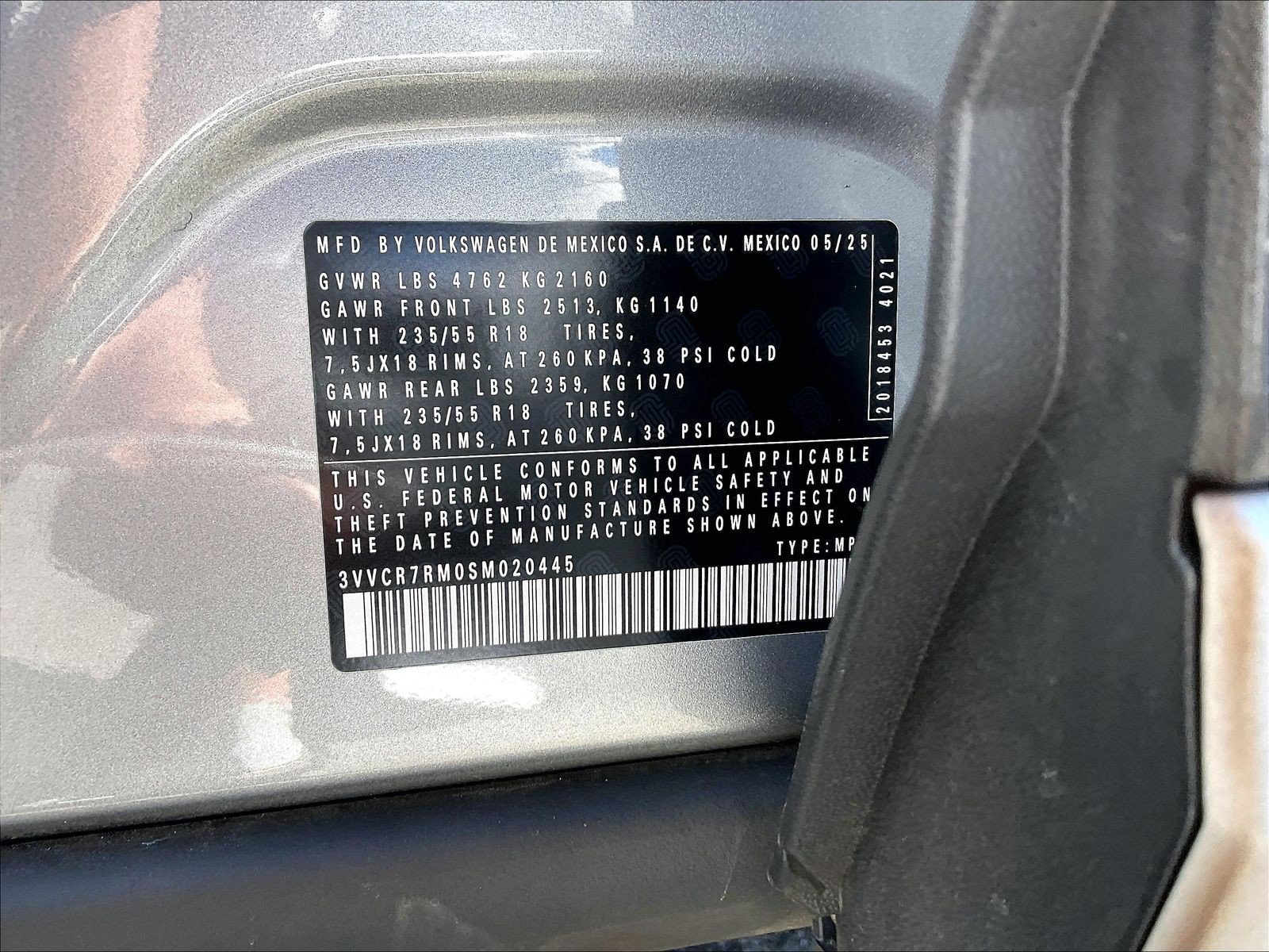 Certified 2025 Volkswagen Tiguan S FWD image 31