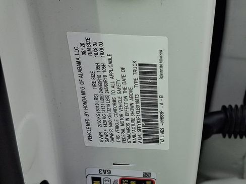 Used 2020 Honda Ridgeline Sport image 26