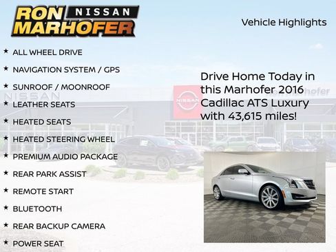 Used 2016 Cadillac ATS Luxury w/ Sun And Sound Package AWD/4WD image 15