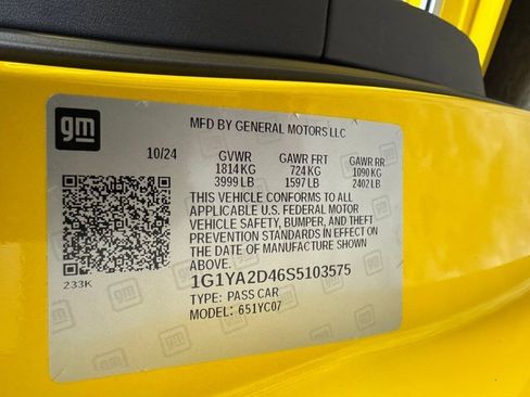 Used 2025 Chevrolet Corvette Stingray Coupe image 30