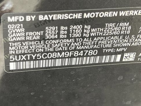 Used 2021 BMW X3 xDrive30i w/ Convenience Package AWD/4WD image 9