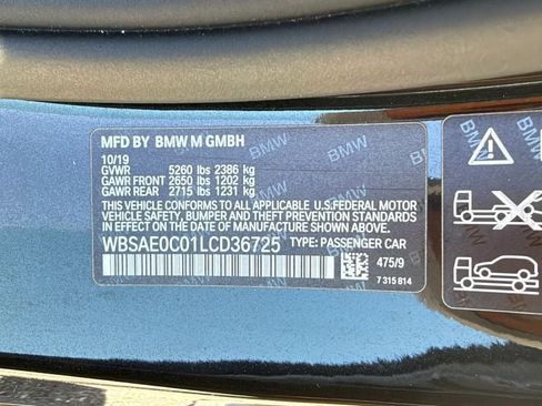 Used 2020 BMW M8 Coupe w/ Driving Assistance Package AWD/4WD image 35