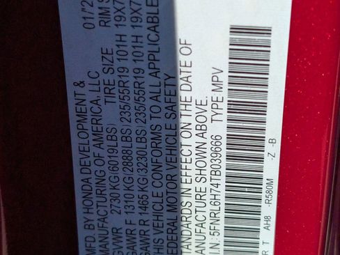 New 2026 Honda Odyssey Sport-L image 22