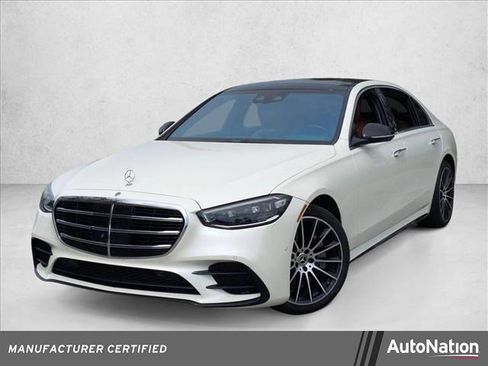 Used 2021 Mercedes-Benz S 580 4MATIC Sedan w/ AMG Line image 1