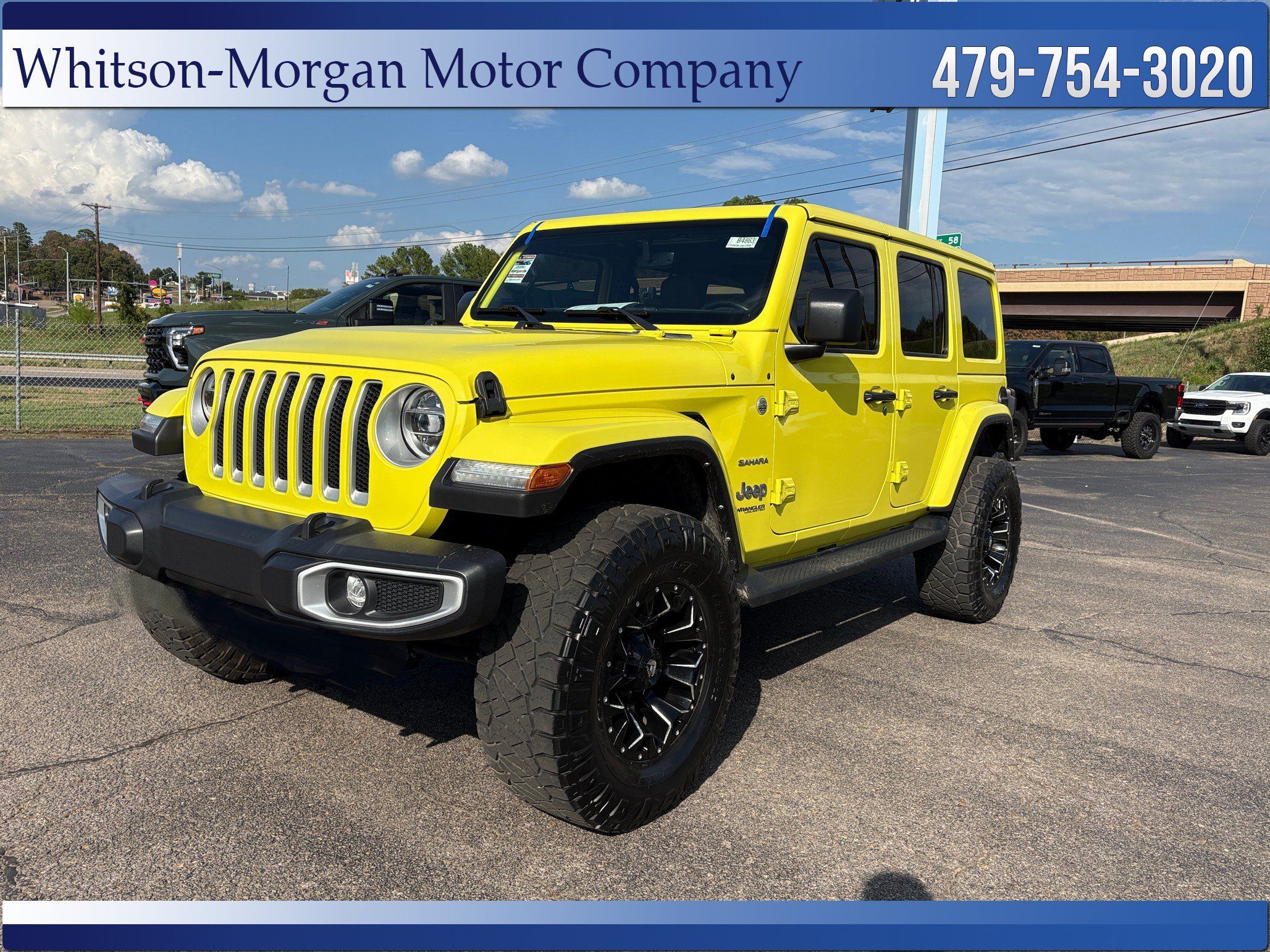 Used 2022 Jeep Wrangler Unlimited Sahara w/ LED Lighting Group AWD/4WD image 1