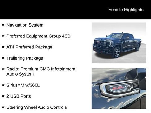 Used 2022 GMC Sierra 1500 AT4 w/ AT4 Preferred Package AWD/4WD image 7
