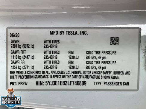 Used 2020 Tesla Model 3 Long Range AWD/4WD image 21
