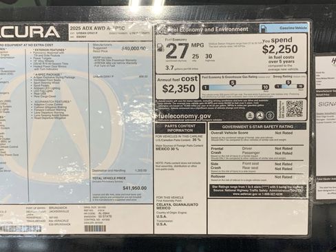 Certified 2025 Acura ADX A-Spec AWD/4WD image 35