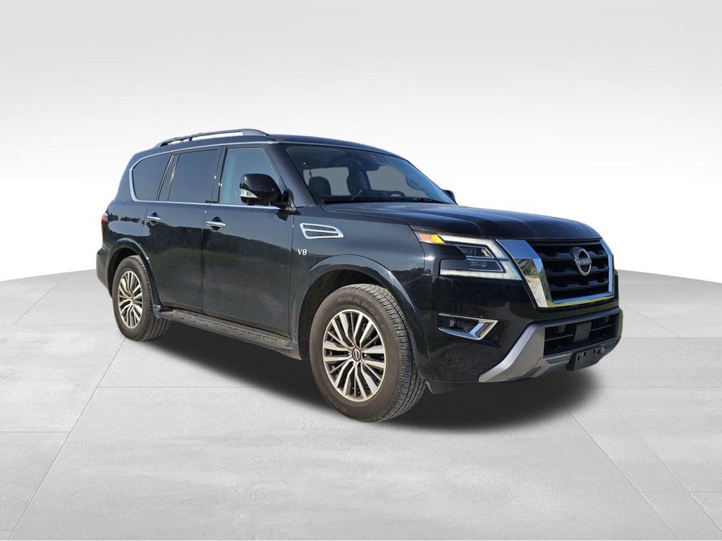 Used 2021 Nissan Armada SL w/ Captain's Chairs Package AWD/4WD image 9