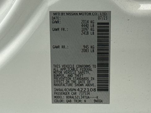 Used 2023 Nissan Altima 2.0 SR FWD image 13