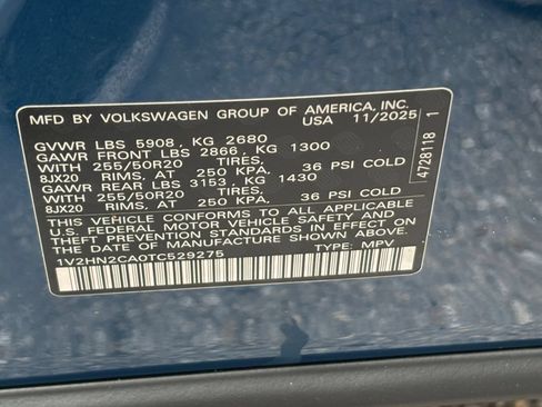 Used 2026 Volkswagen Atlas SE AWD/4WD image 31