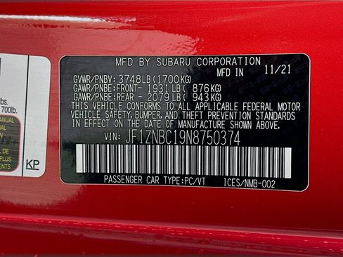 Used 2022 Toyota GR86 Auto (Natl) image 12