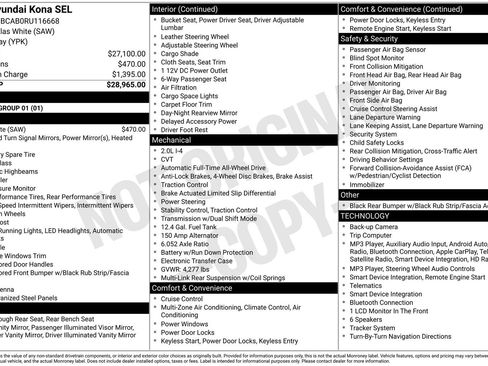 Certified 2024 Hyundai Kona SEL AWD/4WD image 23