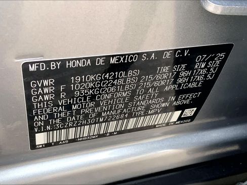 Used 2026 Honda HR-V LX image 31