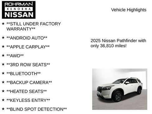 Certified 2025 Nissan Pathfinder SV image 7