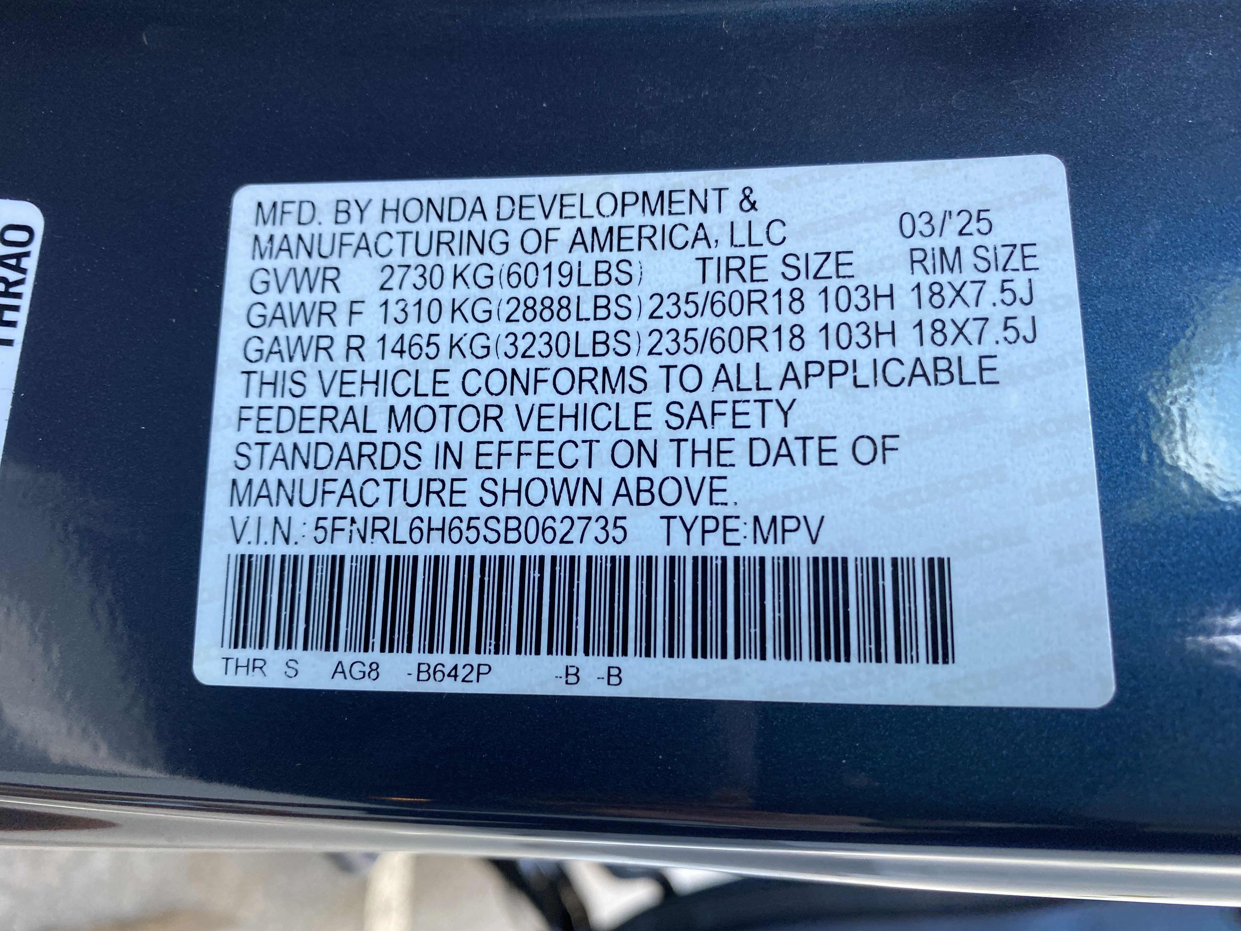 Used 2025 Honda Odyssey EX-L image 40