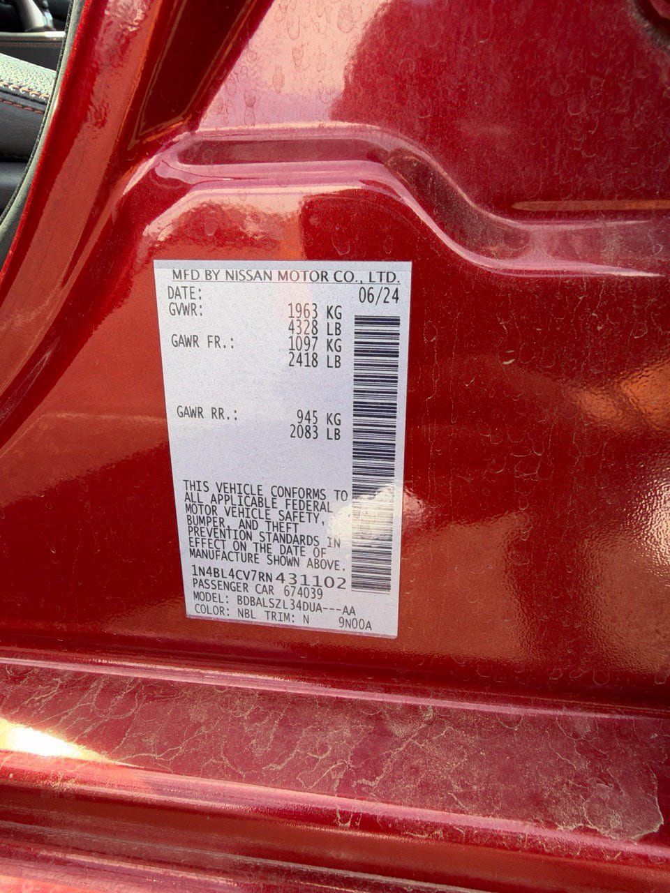 Used 2024 Nissan Altima 2.5 SR FWD image 9