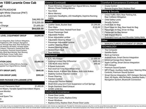 Used 2020 RAM 1500 Laramie AWD/4WD image 6