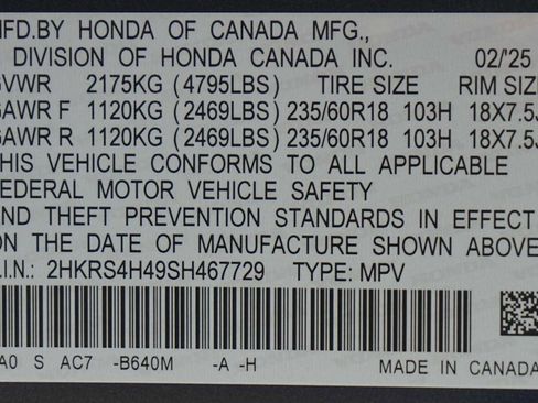Certified 2025 Honda CR-V EX image 30