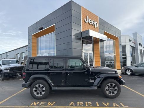 Used 2020 Jeep Wrangler Unlimited Sahara w/ LED Lighting Group image 1