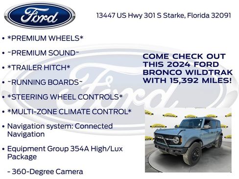 Certified 2024 Ford Bronco Wildtrak AWD/4WD image 17