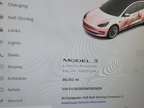 Used 2021 Tesla Model 3 Long Range AWD/4WD image 3