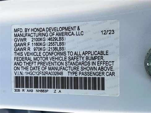 Certified 2024 Honda Accord Sport image 34