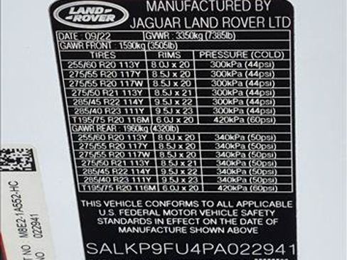 Certified 2023 Land Rover Range Rover SE AWD/4WD image 26