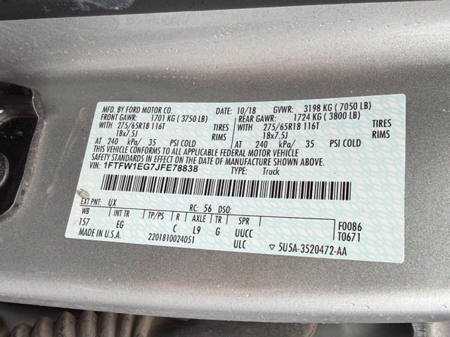 Used 2018 Ford F150 Lariat AWD/4WD image 16