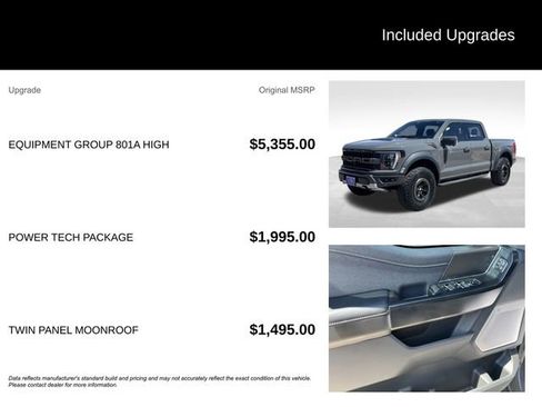 Certified 2021 Ford F150 Raptor w/ Equipment Group 801A High AWD/4WD image 5