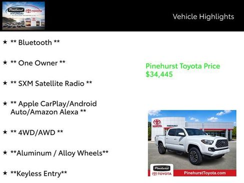 Certified 2023 Toyota Tacoma TRD Sport w/ Advanced Technology Package AWD/4WD image 7