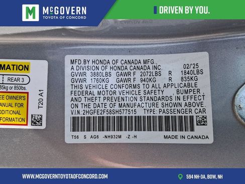 Used 2025 Honda Civic Sport image 33