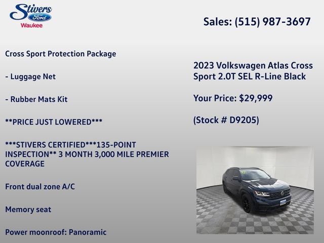 Used 2023 Volkswagen Atlas Cross Sport SEL R-Line AWD/4WD image 8
