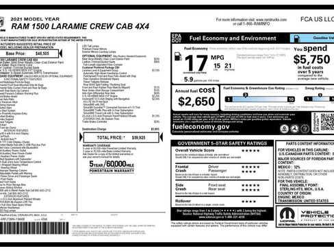 Used 2021 RAM 1500 Laramie AWD/4WD image 4