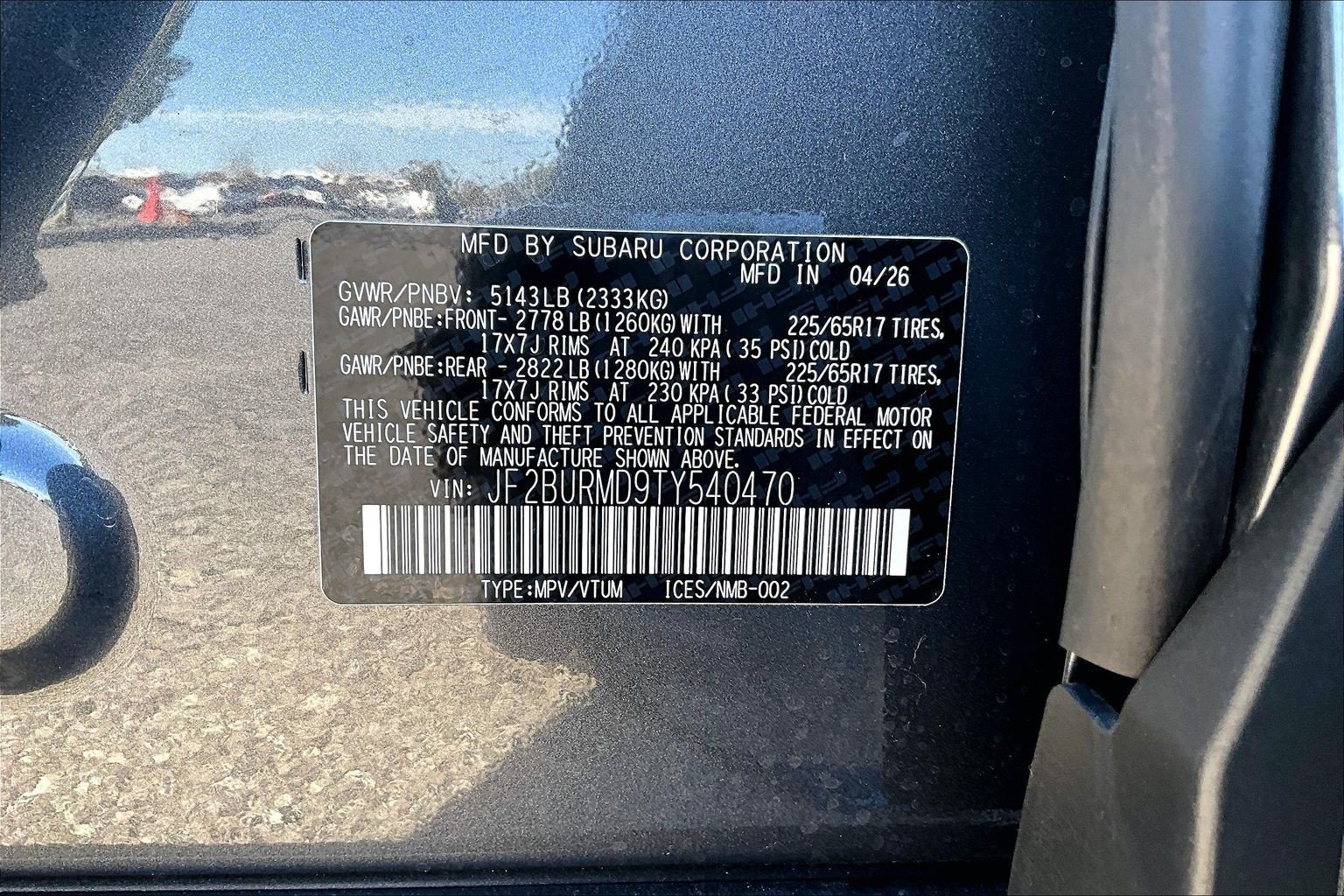 New 2026 Subaru Outback Wilderness AWD/4WD image 27