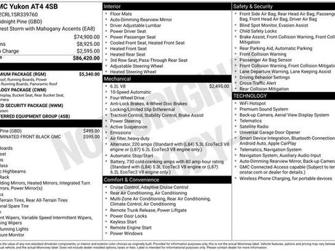 Used 2025 GMC Yukon AT4 w/ AT4 Premium Package AWD/4WD image 7