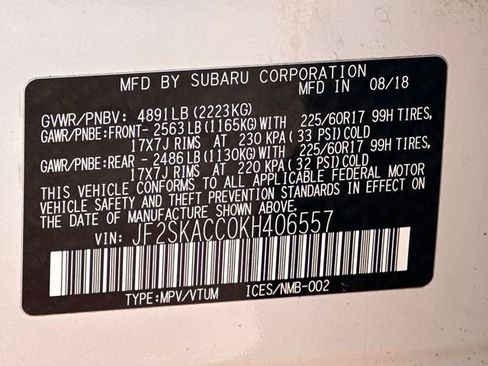 Used 2019 Subaru Forester Base w/ Alloy Wheel Package image 32