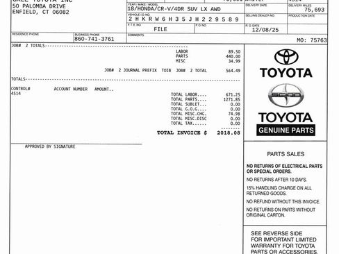Used 2018 Honda CR-V LX image 12
