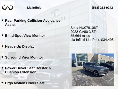 Used 2022 Genesis GV80 3.5T w/ Advanced Package 06 AWD/4WD image 20