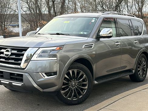 Certified 2021 Nissan Armada Platinum w/ Captain's Chairs Package image 1