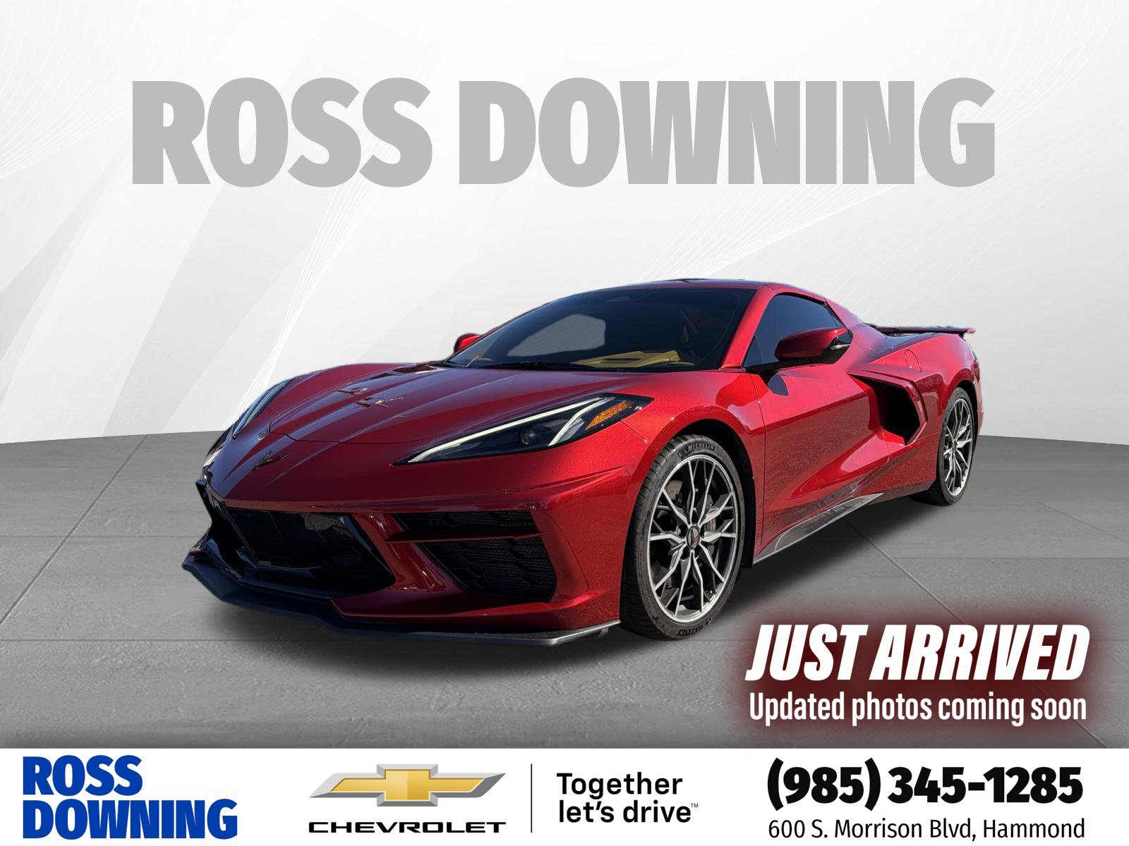 Used 2025 Chevrolet Corvette Stingray Premium Conv w/ Z51 Performance Package RWD image 1