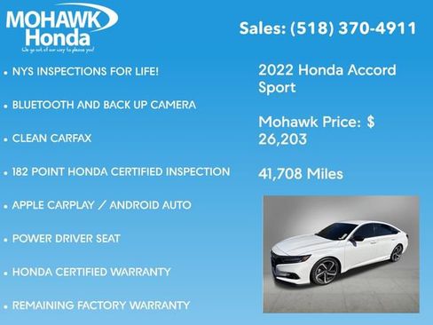 Used 2022 Honda Accord Sport image 4