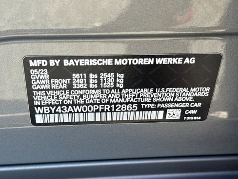 Certified 2023 BMW i4 eDrive35 w/ Premium Package RWD image 18