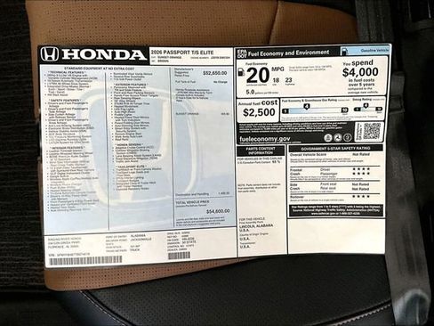 New 2026 Honda Passport TrailSport Elite image 26