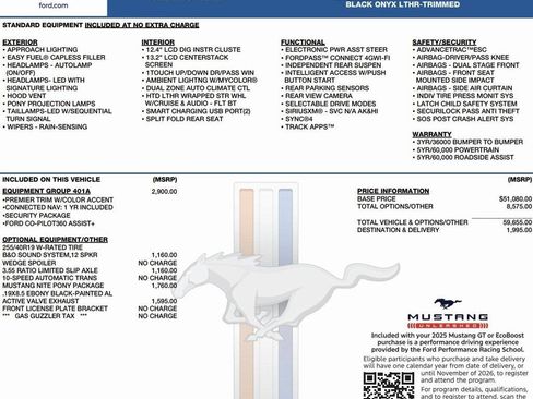 New 2025 Ford Mustang GT Premium image 2