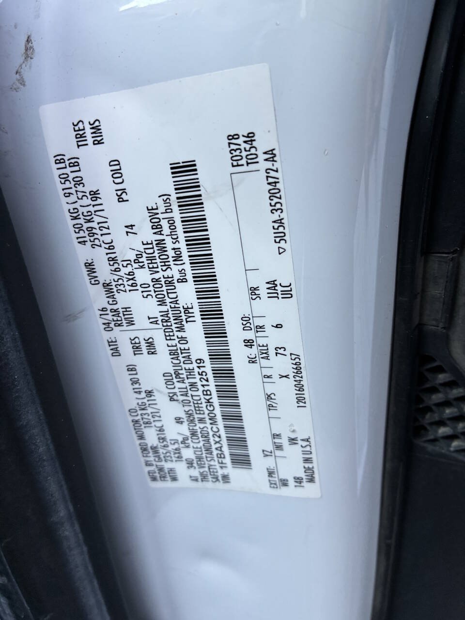 Used 2016 Ford Transit 350 XL RWD image 32