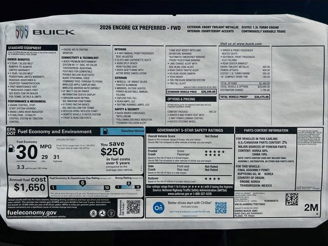New 2026 Buick Encore GX Preferred w/ Comfort Package FWD image 21
