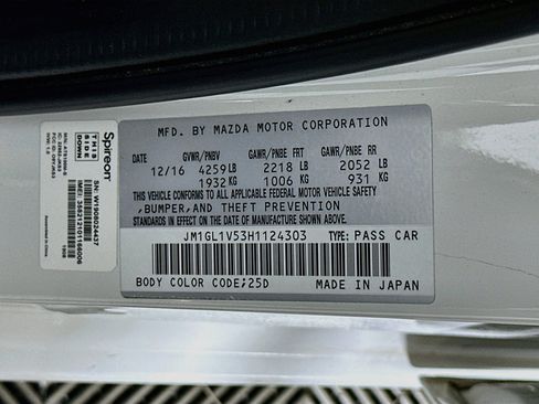 Used 2017 MAZDA MAZDA6 Touring FWD image 12