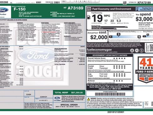 Used 2019 Ford F150 Lariat w/ Equipment Group 502A Luxury image 31